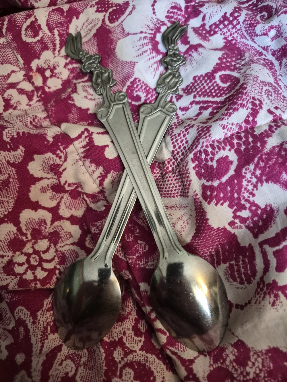 Vintage Nesquik Set Of 2 Spoons